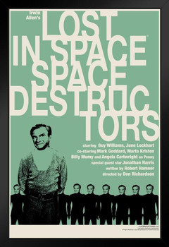 Lost In Space Space Destructors by Juan Ortiz Episode 65 of 83 Black Wood Framed Art Poster 14x20