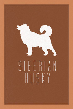 Dogs Siberian Husky Orange Dog Posters For Wall Funny Dog Wall Art Dog Wall Decor Dog Posters For Kids Bedroom Animal Wall Poster Cute Animal Posters Cool Wall Art Print Poster 12x18