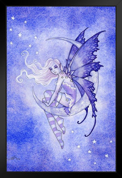 Moon Fae by Amy Brown Art Print Black Wood Framed Poster 14x20