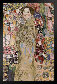 Gustav Klimt Frauenbildnis Ria Munk Art Nouveau Prints and Posters Gustav Klimt Canvas Wall Art Fine Art Wall Decor Women Landscape Abstract Painting Black Wood Framed Art Poster 14x20