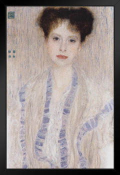 Gustav Klimt Gerta Loew Portrait Art Nouveau Prints and Posters Gustav Klimt Canvas Wall Art Fine Art Wall Decor Women Landscape Abstract Painting Black Wood Framed Art Poster 14x20