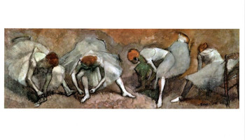 Edgar Degas Frieze of Dancers 1895 French Impressionist Oil On Fabric Painting Art Cool Wall Decor Art Print Poster 24x36