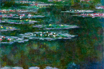 Claude Monet Water Lilies 1904 Oil On Canvas French Impressionist Artist Cool Wall Art Print Poster 24x36
