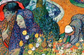 Vincent van Gogh Memory of the Garden at Etten Ladies of Arles II Cool Wall Decor Art Print Poster 36x24