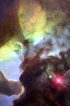 Hubble Telescope Giant Interstellar Twisters Lagoon Nebula Cool Wall Art Print Poster 24x36