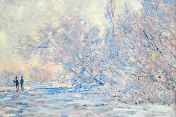 Claude Monet Le Givre Giverny The Frost At Giverny French Impressionist Artist Cool Wall Art Print Poster 24x36