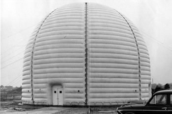 Satellite Station Dome Black White Vintage Photo Art Print Cool Huge Large Giant Poster Art 54x36