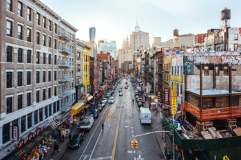 View of Chinatown from Manhattan Bridge New York City NYC Photo Art Print Cool Huge Large Giant Poster Art 54x36