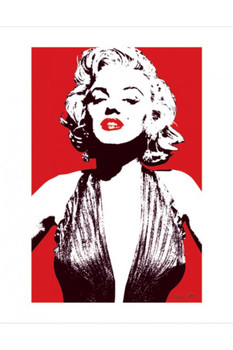 Marilyn Monroe Red Pop Art Lips Hollywood Sex Symbol Actress Legend Thick Cardstock Poster 16x20 inch