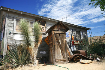 The End of Earth Abandoned Gas Station Photo Art Print Cool Huge Large Giant Poster Art 54x36