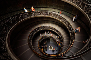 Aspiration Bramante Staircase Vatican City Museum Photo Art Print Cool Huge Large Giant Poster Art 54x36