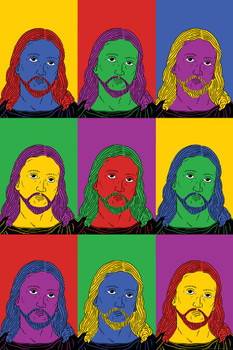 Jesus Christ Pop Art Cool Wall Art Print Poster 24x36