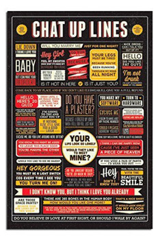 Chat Up Lines Cool Wall Decor Art Print Poster 24x36