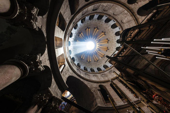 Church of the Holy Sepulchre Chapel Jerusalem Photo Art Print Cool Huge Large Giant Poster Art 54x36