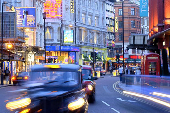 Shaftsbury Avenue Theatre District London England Photo Art Print Cool Huge Large Giant Poster Art 54x36