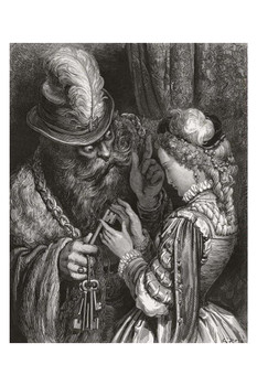 Bluebeard Tales & Stories of the Past with Morals Gustave Dore Cool Wall Art Print Poster 24x36