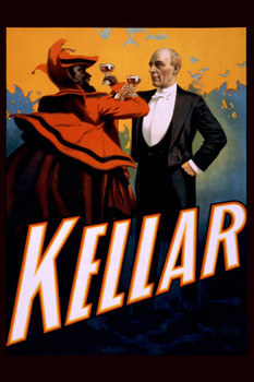 Kellar The Magician Toasts the Devil Cool Wall Art Print Poster 12x18