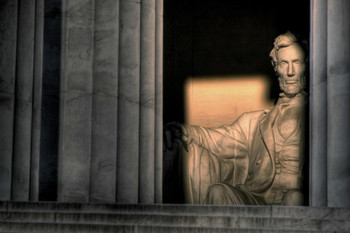 Abraham Lincoln Memorial At Sunrise Photo Art Print Cool Huge Large Giant Poster Art 54x36