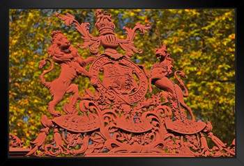 Autumn in South Kensington London United Kingdom Photo Art Print Black Wood Framed Poster 20x14