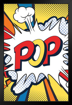 POP Sound Effect Art Print Black Wood Framed Poster 14x20