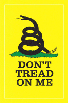 Gadsden Flag Dont Tread On Me Rattlesnake Coiled Ready To Strike Yellow Cool Huge Large Giant Poster Art 36x54