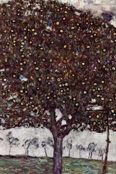 Gustav Klimt Apple Tree Art Nouveau Prints and Posters Gustav Klimt Canvas Wall Art Fine Art Wall Decor Nature Landscape Abstract Orchard Symbolist Painting Cool Huge Large Giant Poster Art 36x54