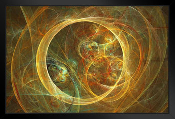Superstrings Particles Forces of Nature Physics Conceptual Artwork Black Wood Framed Art Poster 20x14