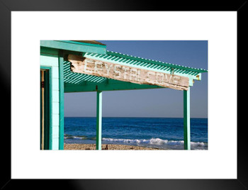 Crystal Cove State Park Historic Cottage Pacific Coastline Photo Matted Framed Art Print Wall Decor 26x20 inch