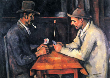 Paul Czanne The Card Players French Post Impressionist Oil On Canvas Painting Print Cool Wall Art Print Poster 18x12