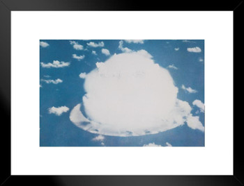 Nuclear Bomb Test Bikini Atoll July 26 1946 Photo Matted Framed Art Print Wall Decor 26x20 inch