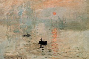 Claude Monet Impression Sunrise 1872 Impressionist Oil On Painting Cool Wall Decor Art Print Poster 18x12