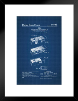 Camera Design 1975 Official Patent Blueprint Diagram Sketch Matted Framed Art Wall Decor 20x26