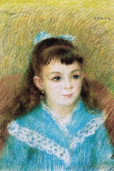 Pierre Auguste Renoir Portrait Of A Young Girl Elisabeth Matre 1879 Pastell On Paper Cool Wall Art Print Poster 12x18