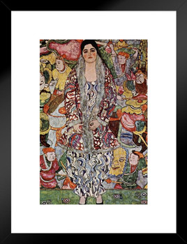 Gustav Klimt Friederike Maria Beer Matted Framed Art Print Wall Decor 20x26 inch