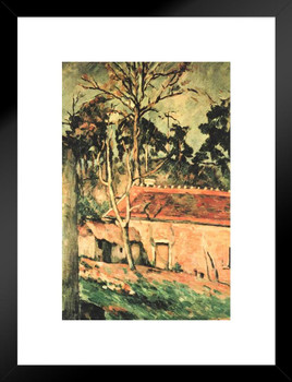 Cezanne Farmyard Impressionist Posters Paul Cezanne Art Prints Nature Landscape Painting Flower Wall Art French Artist Wall Decor Garden Romantic Art Matted Framed Art Wall Decor 20x26