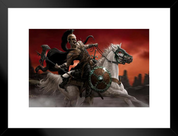 Dark Rider Tom Wood Fantasy Art Matted Framed Art Print Wall Decor 20x26 inch