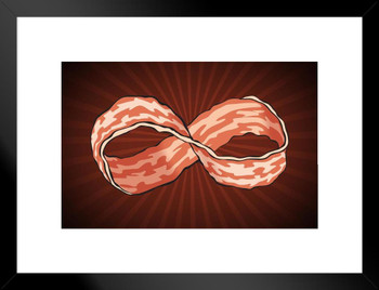 Infinity Bacon Matted Framed Art Print Wall Decor 26x20 inch