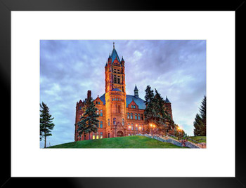 Crouse College Syracuse University Campus Photo Art Print Matted Framed Wall Art 26x20 inch