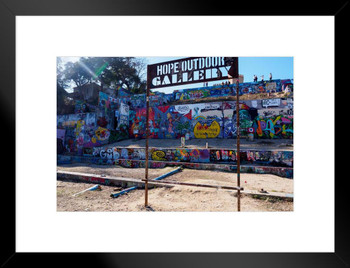 Hope Outdoor Gallery Paint Park Austin Texas Photo Matted Framed Art Print Wall Decor 26x20 inch