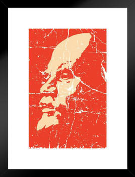 Vladimir Lenin Soviet Communist Bolshevik Revolution 1917 Poster Russia Russian Revolutionary Politician Leader Matted Framed Art Wall Decor 20x26