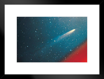 Colorful Photograph of Comet Kohoutek Photo Matted Framed Art Print Wall Decor 26x20 inch