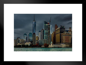 Battery Park by Chris Lord Photo Matted Framed Art Print Wall Decor 20x26 inch