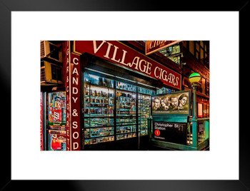 Village Cigars by Chris Lord Photo Matted Framed Art Print Wall Decor 20x26 inch