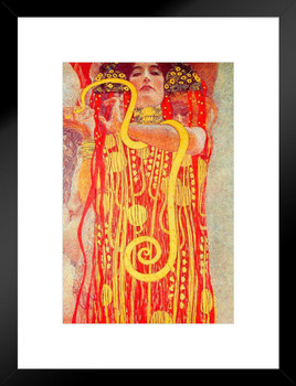 Gustav Klimt Medizin 1897 Art Nouveau Prints and Posters Gustav Klimt Canvas Wall Art Fine Art Wall Decor Women Landscape Abstract Symbolist Painting Matted Framed Art Wall Decor 20x26