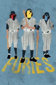 Baseball Furies Minimalist Movie Cool Wall Art Print Poster 24x36