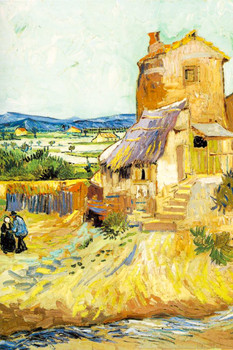 Vincent Van Gogh The Old Mill Van Gogh Wall Art Impressionist Painting Style Nature Spring Flower Wall Decor Landscape Field Home Poster Romantic Artwork Cool Wall Art Print Poster 12x18