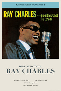 Ray Charles Dedicated To You Album Music Cool Wall Decor Art Print Poster 12x18