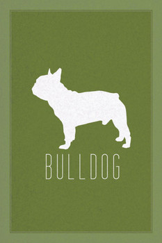 Dogs Bulldog Green Dog Posters For Wall Funny Dog Wall Art Dog Wall Decor Dog Posters For Kids Bedroom Animal Wall Poster Cute Animal Posters Cool Wall Decor Art Print Poster 24x36