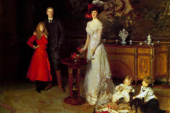 John Singer Sargent The Sitwells Portrait Edith Osbert Sacheverell 1900 Oil Painting Cool Wall Art Print Poster 24x36