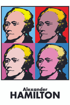 Alexander Hamilton Founding Father Pop Art Poster Colorful USA United States Politician Cool Wall Decor Art Print Poster 12x18